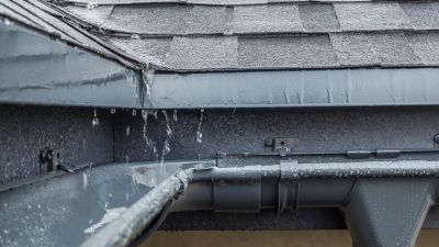 Clogged Gutter Overflow